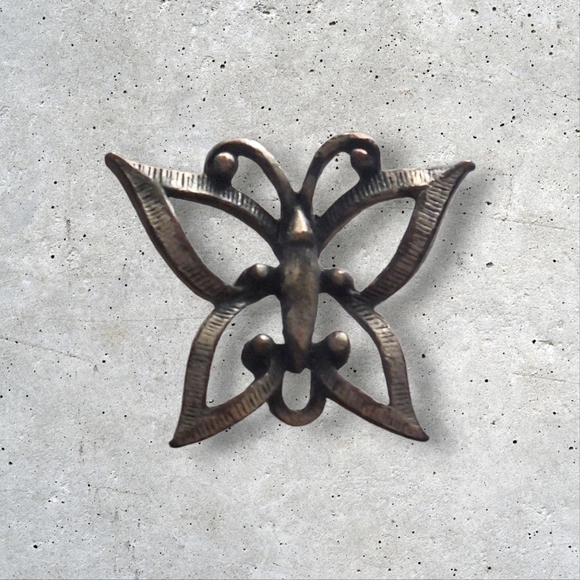 Vintage Jewelry - Vintage Silver-Toned Butterfly Brooch